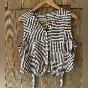 Vintage Women's Batik style Vest